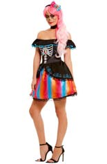 Day of the Dead Senorita Ombre
